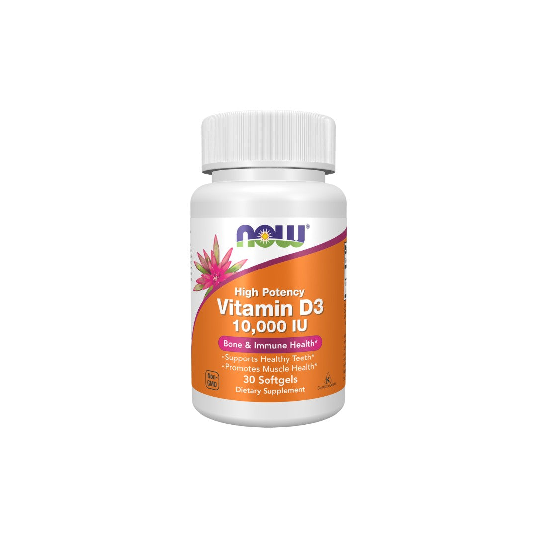 Hochwirksames Vitamin D-3 10000 Ie 30 Weichkapseln Now Foods